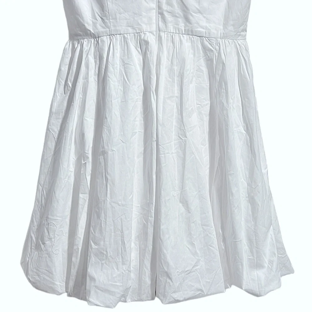 J. Crew Bubble-Skirt A-Line Mini Poplin Dress